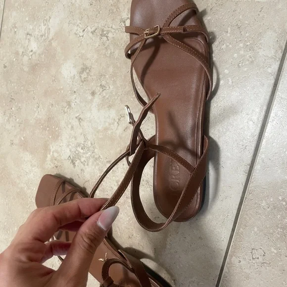 J. Crew Tan Strappy Sandals - Picture 2 of 2